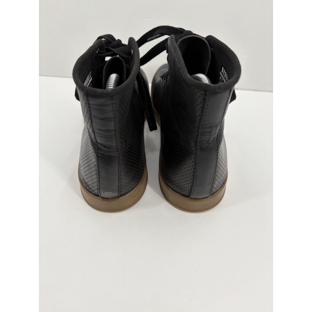 NoBull High Top Trainer Shoes Men's Size 8.5 Sneakers Black Leather Gum Soles - Picture 5 of 11